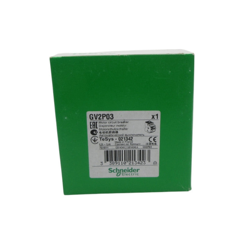 SCHNEIDER ELECTRIC GV2P03 0.25-0.4A NSFS