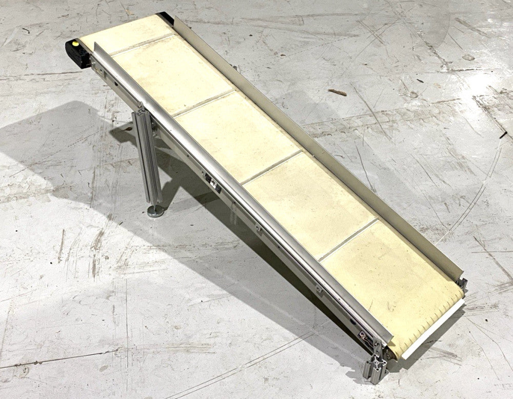 QC Industries 168916 Cleated Belt Conveyor 12" Wide x 53" Long