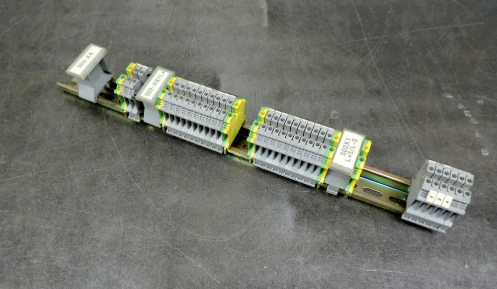 Phoenix Contact USLKG5 & UK5N Contact 16-1/4" Length Lot of Thirty Four (34)
