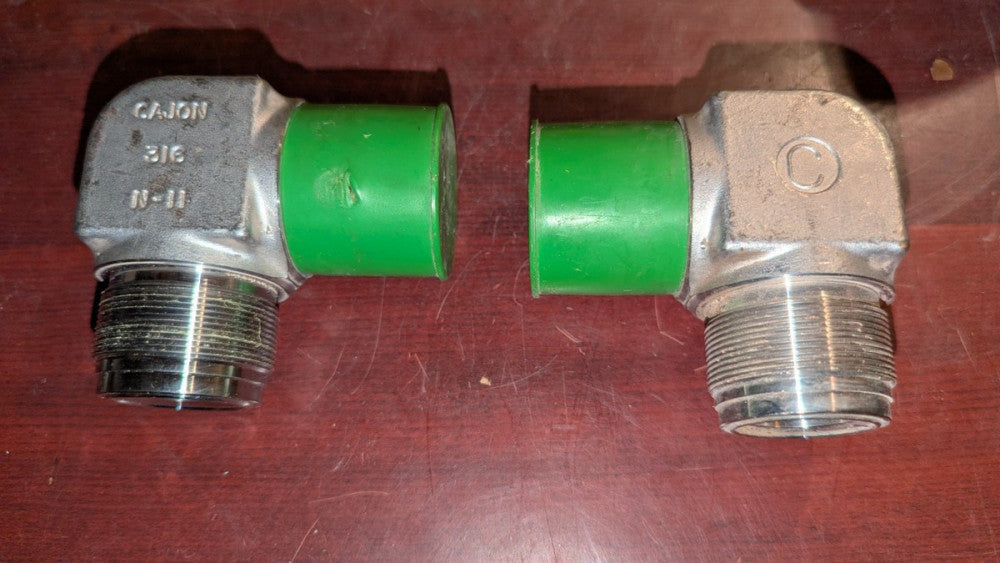 (3) Swagelok Cajon SS-16-VCR-9 1" VCR Union Elbow Male NPT NOS READ DESCRIPTION