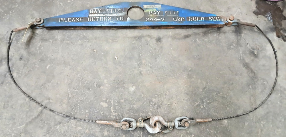 AIR CRAFT MAINTENANCE SLING W/SPREADER BAR MAX LOAD 1900 LBS 42" X 7-1/4" X 3"
