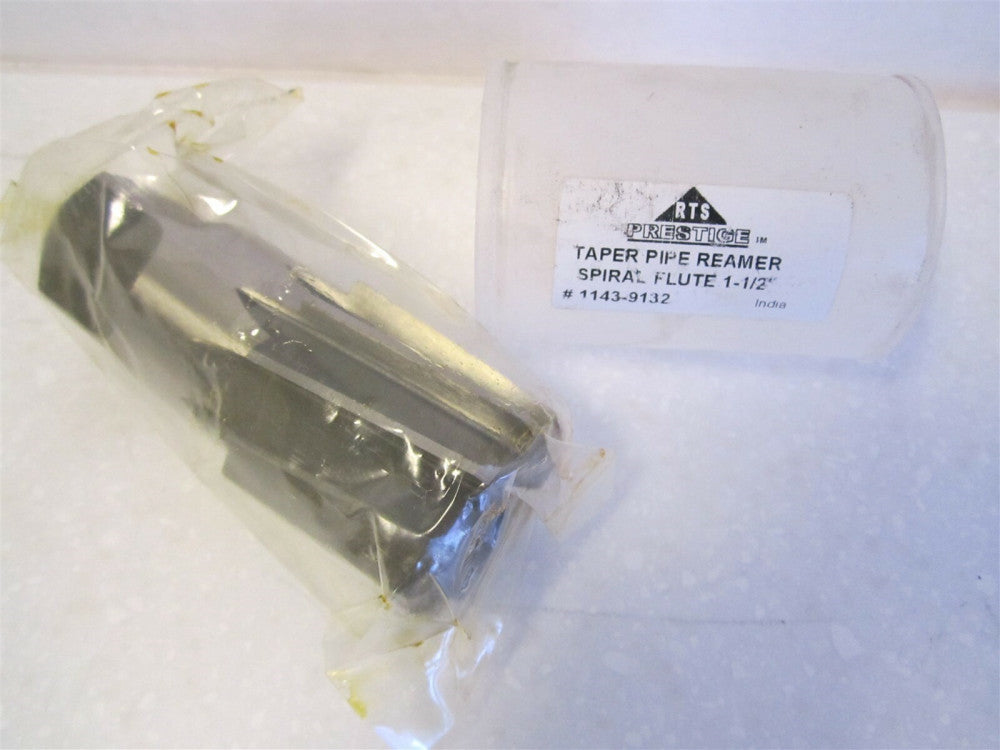 RTS Prestige 1-1/2" x 1.6840 HSS Small End Spiral Flute Taper Pipe Reamer