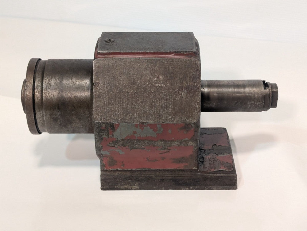 Vintage Red Head Industrial Grinding Machine Spindle Head, Unknown Model