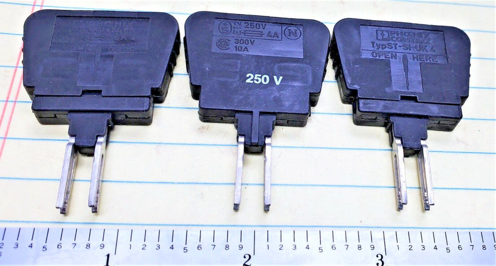 Lot Of (3) PHOENIX ST-SI-UK4 FUSE PLUG NEW  [OF35]