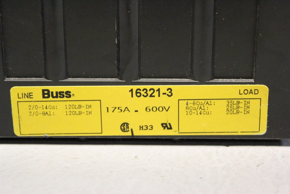 BUSS DISTRIBUTION BOX 16321-3 BLOCK