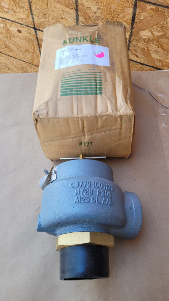 Kunkle 0337-J01ANE Pressure Relief Valve 2-1/2" 1248 SCFM Set 12.5PSI