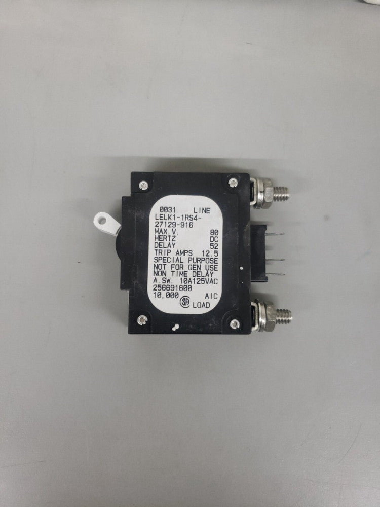 Airpax LELK1-1RS4- 27 129-916-    12.5amp Single-Pole Bullet-Style  New