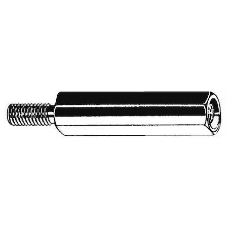Zoro Select M11398.040.0040 Hex Standoff, Zinc Plated Steel, 48 Mm Overall Lg,