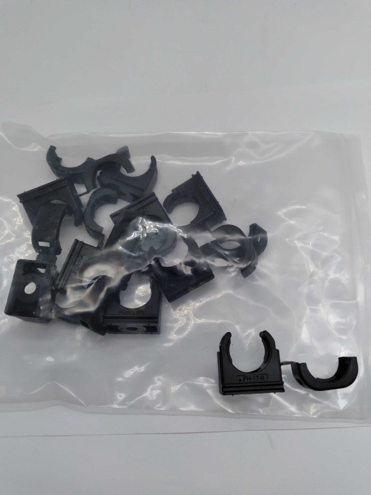 NEW PMA FH-17-0 Black Vinyl Clips for ¾” Corrugated Plastic Flex Conduit Lot 