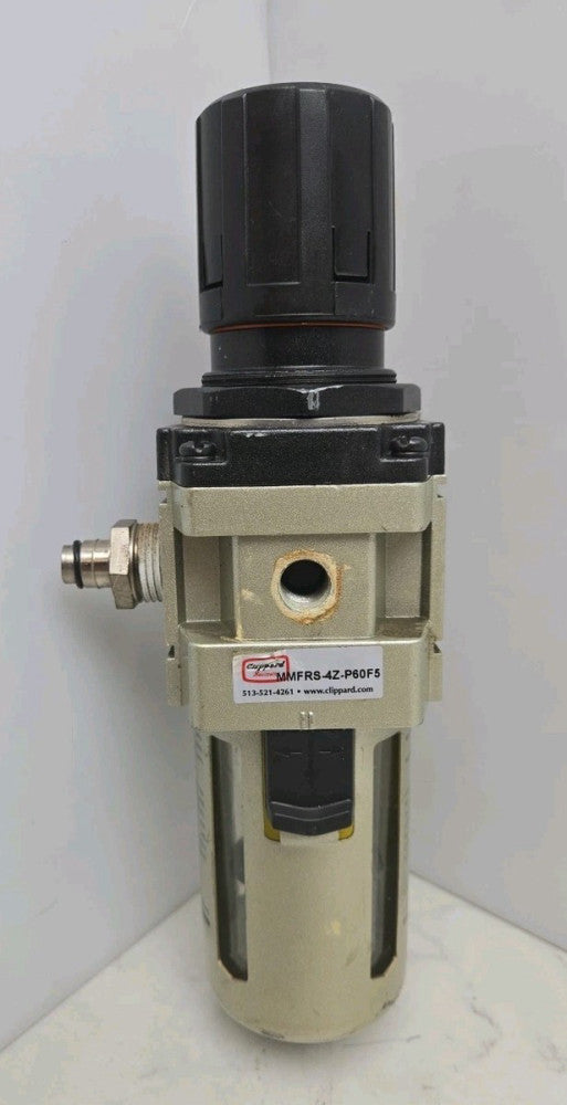 Clippard MMFRS-4Z-P60F5 Pressure Regulator 150 Psi With Bracket Used 