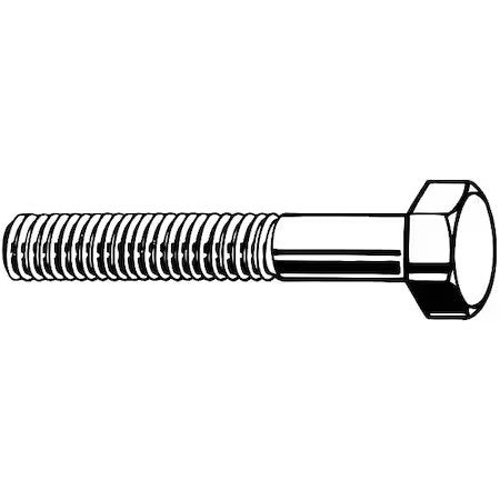 Zoro Select M01241.120.0060 Class 8.8, M12-1.25 Hex Head Cap Screw, Zinc Yellow