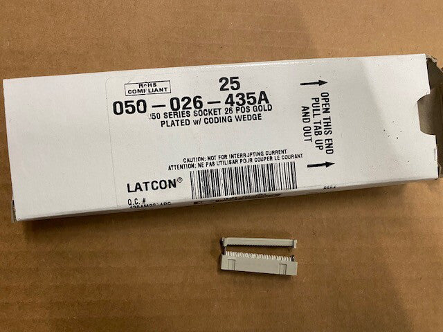 25 Pack Pancon 050-026-435A 50 Series Socket 26 POS Gold Plated W/ Coding Wedge