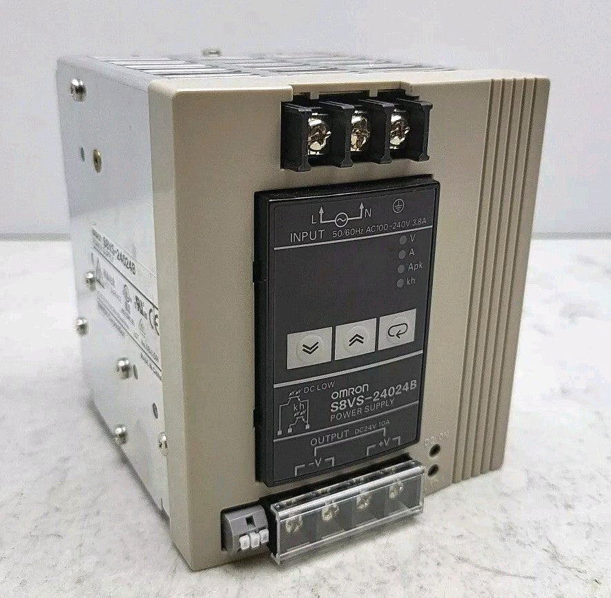 Omron S8VS-24024B Power Supply Input AC100-240V 3.8A Output 24 Vdc 10A Used
