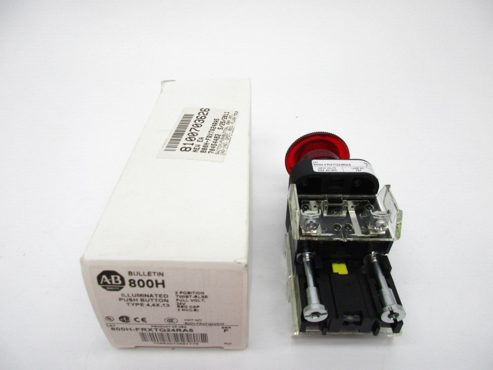 ALLEN BRADLEY 800H-FRXTQ24RA5 SER. F (WH) NSMP