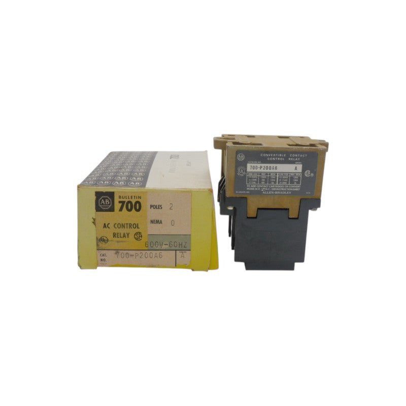 ALLEN BRADLEY 700-P200A6 SER. A 575-600V 60A (BK/YL) NSMP