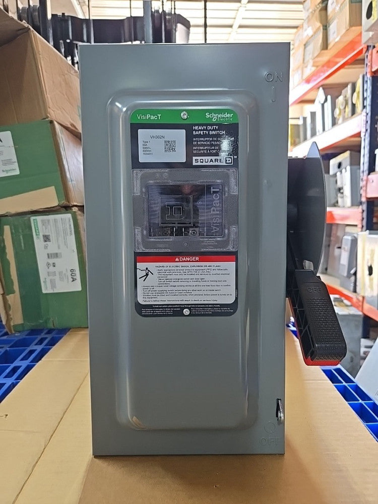 Square D VH362N 60 Amp 600V Fusible 3-Phase Disconnect