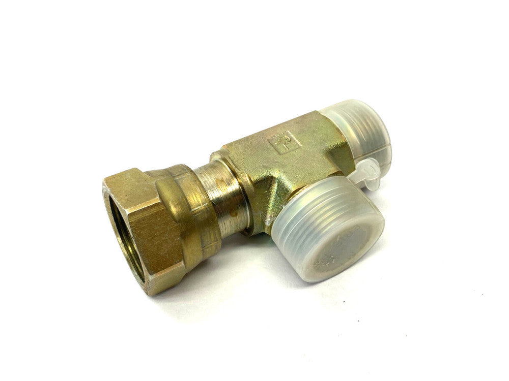 Parker 16 R6LO-S Seal-Lok O-Ring Face Seal Swivel Run Tee Fitting 1"