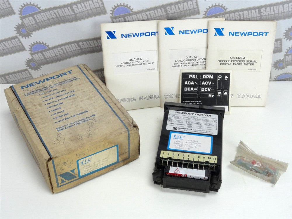 NEWPORT Digital QUANTA Panel Meter MEGAWATTS 0-48. Part # NP/Q9041P (NEW in BOX)