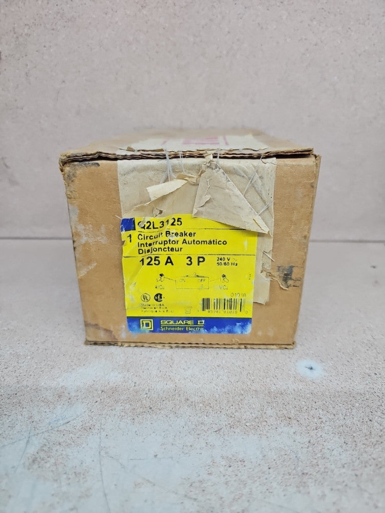 Square D Q2L3125 Circuit Breaker 125A 3P 240V NOS