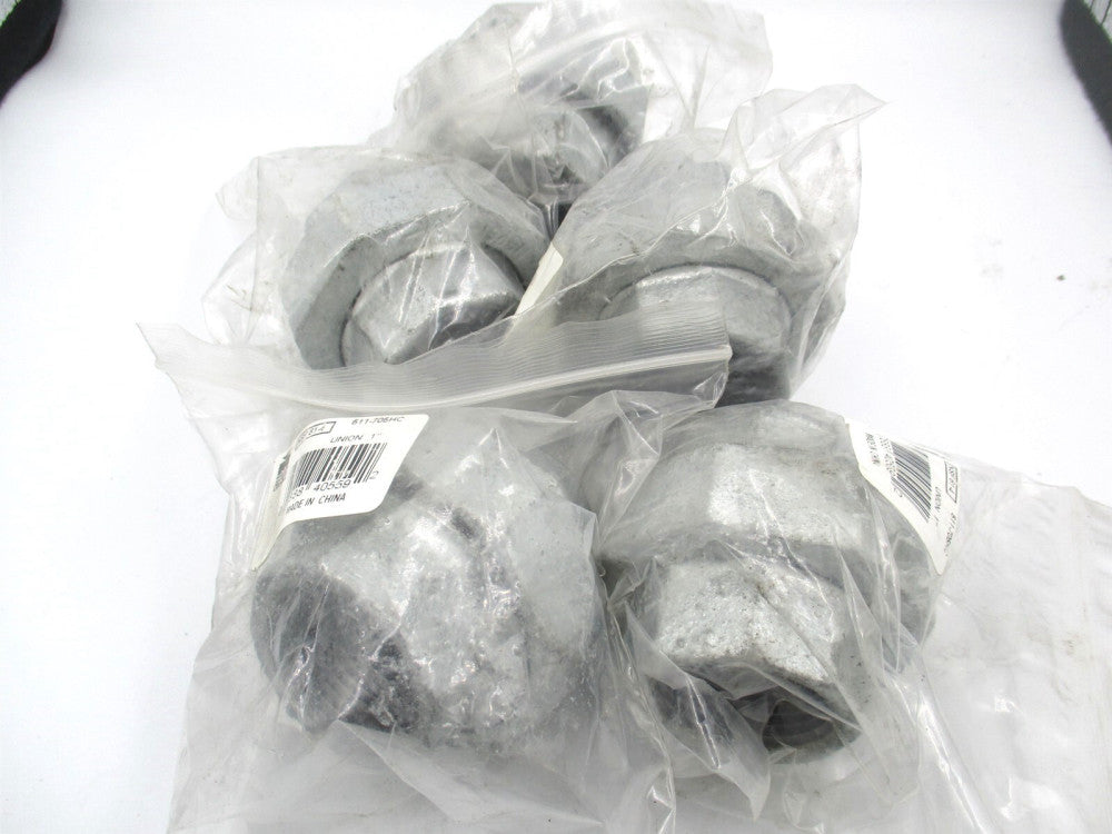 B&K Mueller (511-705HC) 1" Brass/Iron Galvanized Pipe Fitting - Lot of 5