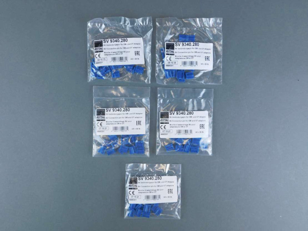 *5 Packs of 20* Rittal SV 9340.280 SV Connection Pin for OM and OT Adapters -...