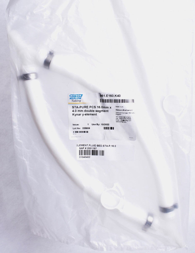 Watson Marlow STA-PURE 16 mm x 4.0mm Double Segment Kynar Y-Element 961.E160.K40