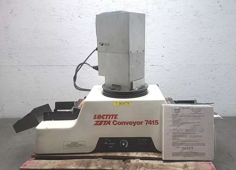 Loctite ZETA 7415 Electrodeless UV Curing Conveyor and Fusion UV Assembly Used