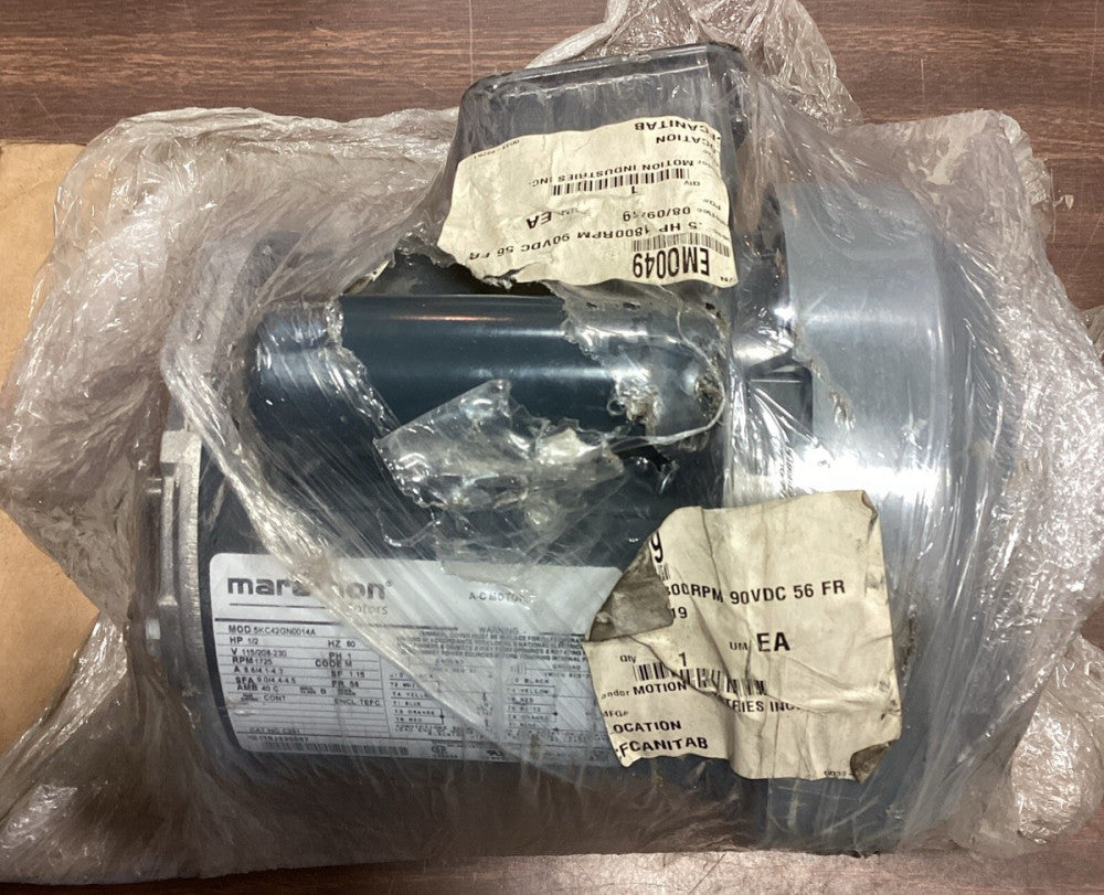 Marathon General Purpose Motor 5KC42GN0014A 1/2HP, 1 Ph, 60Hz #5211CG