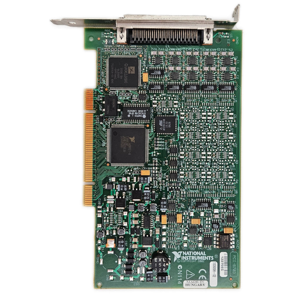 National Instruments PCI-6703 NI DAQ Card, Analog Output, 16-bit 183689H-02