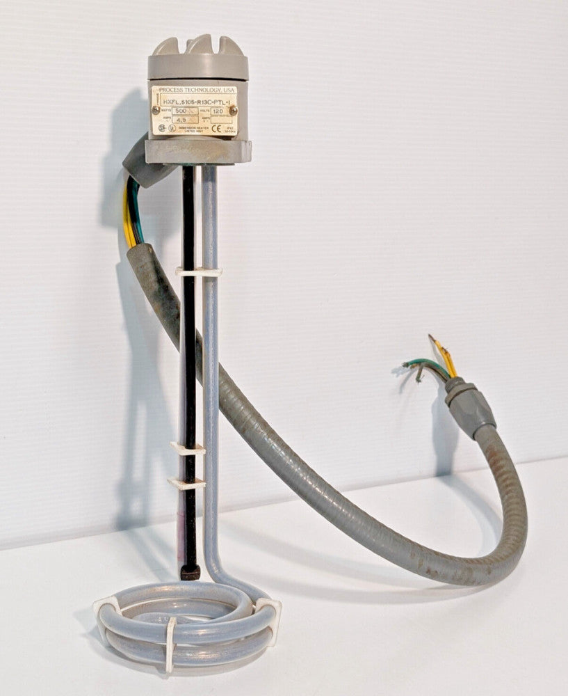 Process Technology HXFL.5105-R13C-PTL-I Immersion Heater, 500Watt, 120VAC, 4.5A