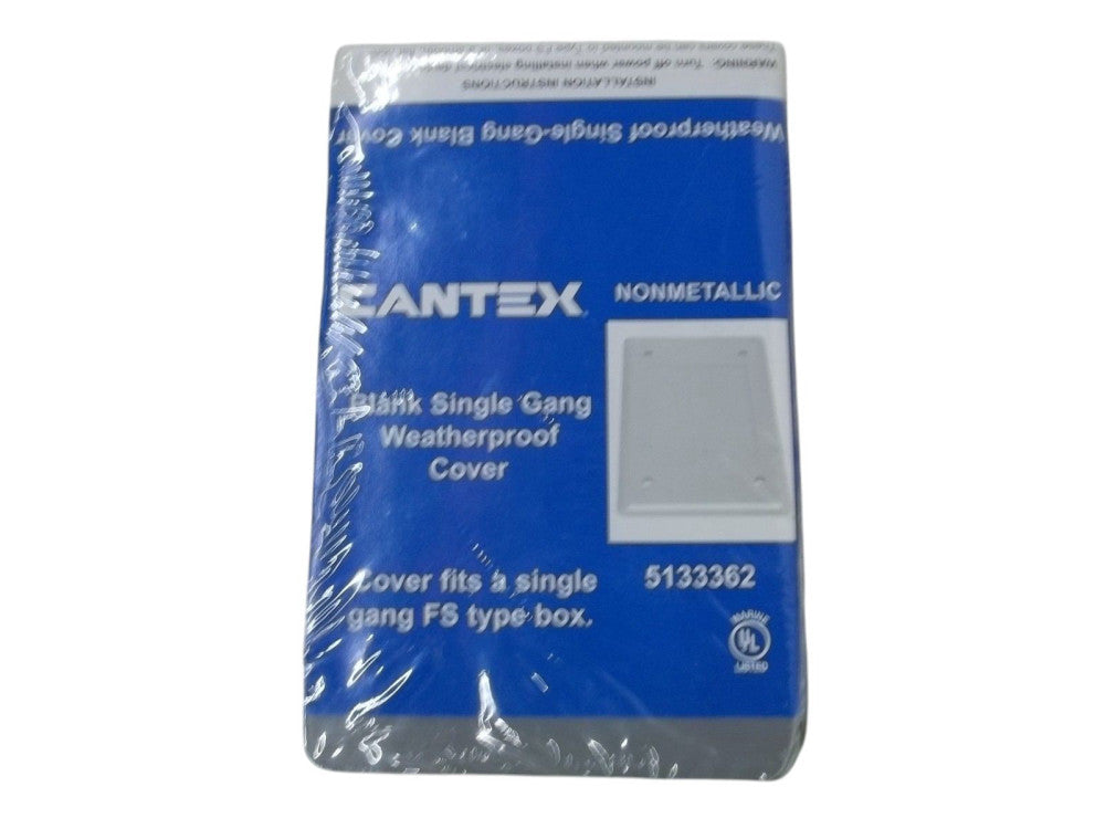 CANTEX 5133362 BLANK SINGLE GANG WEATHERPROOF COVER NSMP