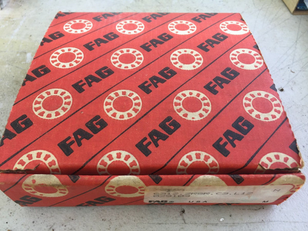 NOS FAG 6312.2RSR.C3.L12 Ball Bearing 60mm Bore 130mm OD Sealed both sides