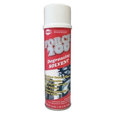 Wechem A97 Force 200 Degreasing Solvent, 18 Oz Aerosol Can, Liquid, 12 Pk