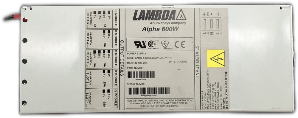 Lambda Alpha CA600 600W 5-Output Power Supply 
