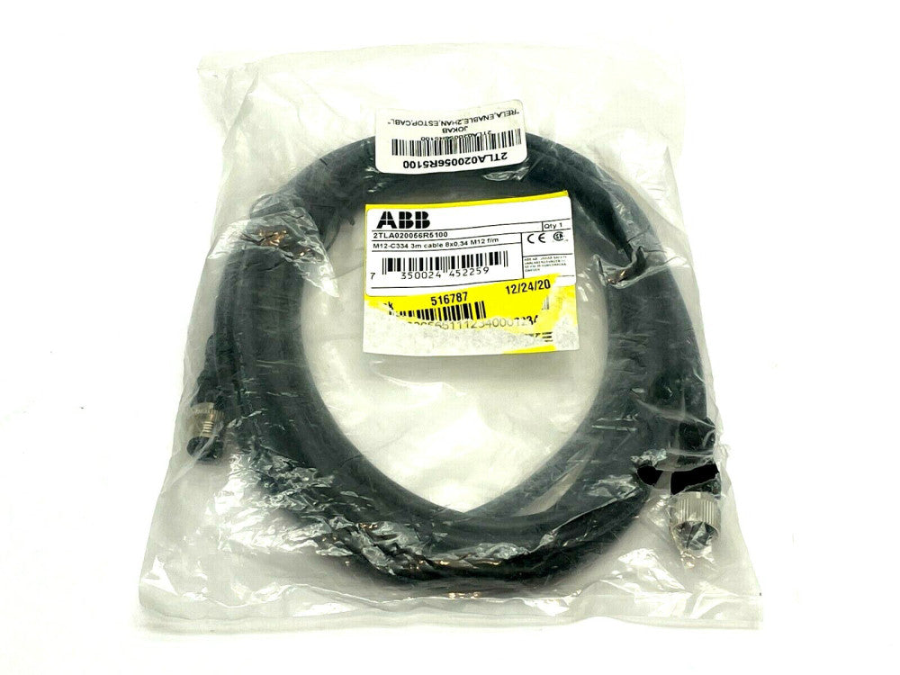 ABB 2TLA020056R5100 Cordset 3m Length 8-Pin M12