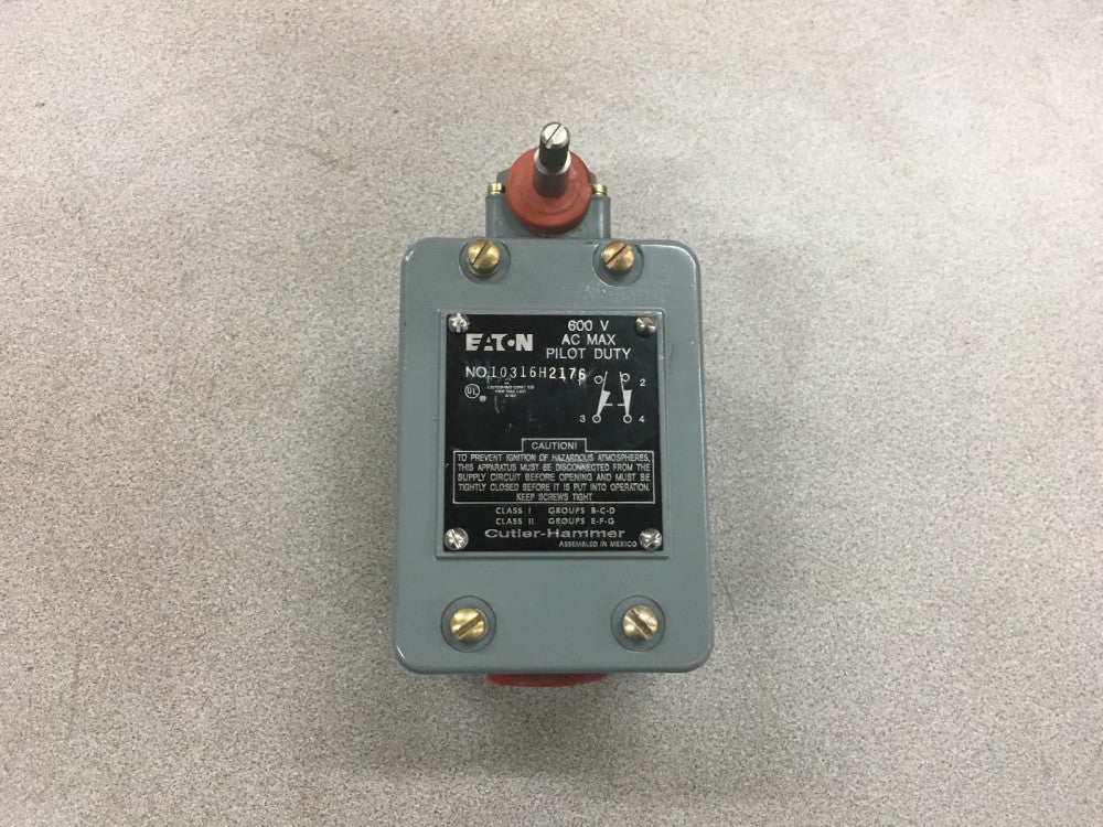 NEW NO BOX CUTLER-HAMMER LIMIT SWITCH 10316H2176