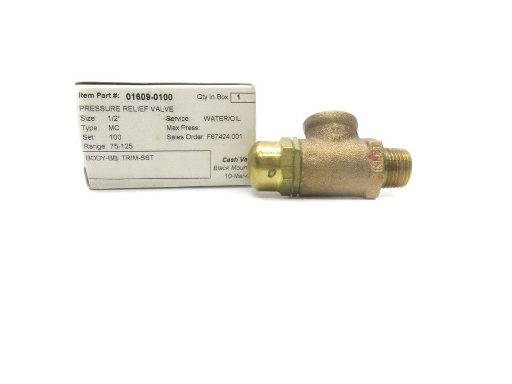 CASH VALVE 01609-0100 75-125 NSMP