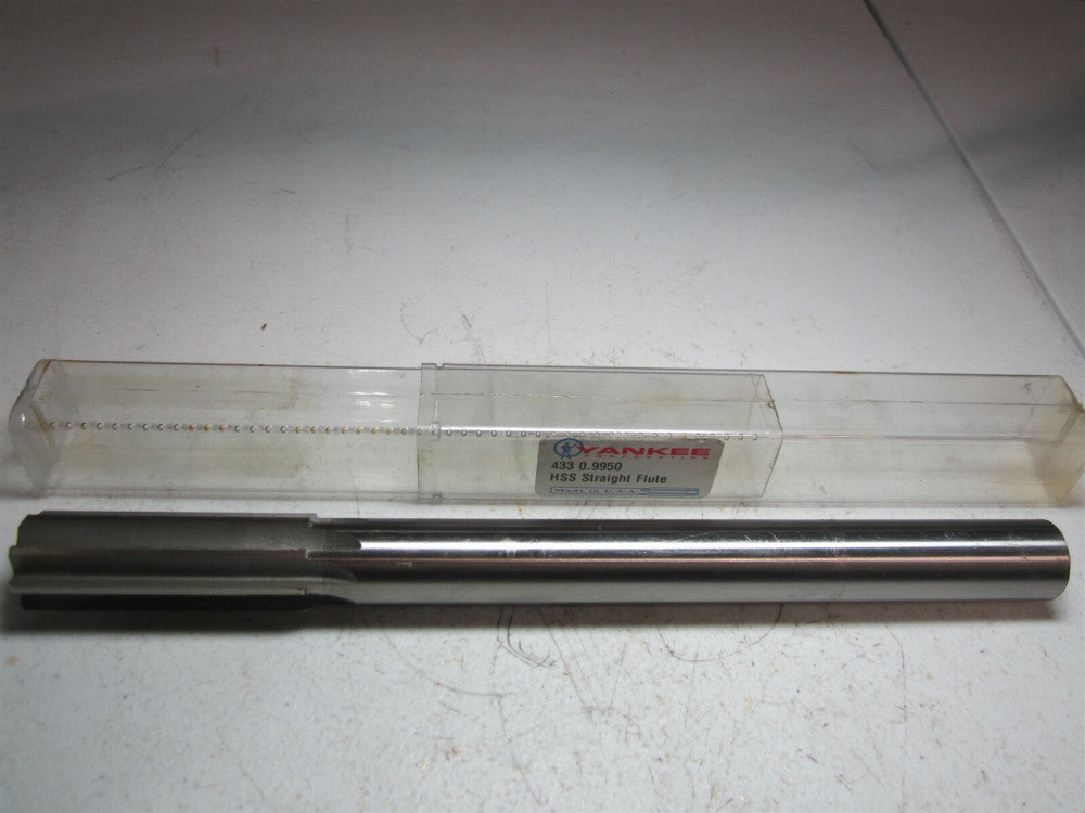 Yankee (433 0.9950) 10-1/2" OAL 0.995" High Speed Steel 8 Flute Chucking Reamer