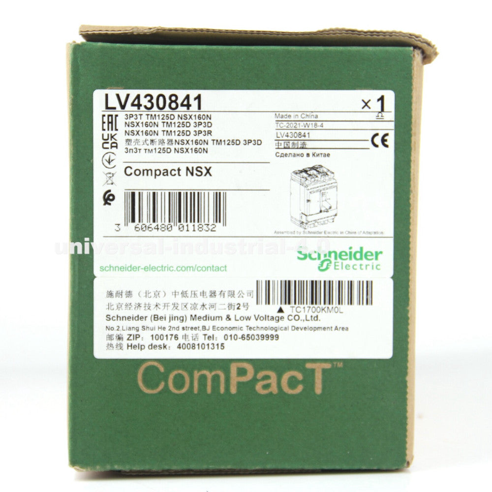 One Brand New SCHNEIDER LV430841 Circuit Breaker
