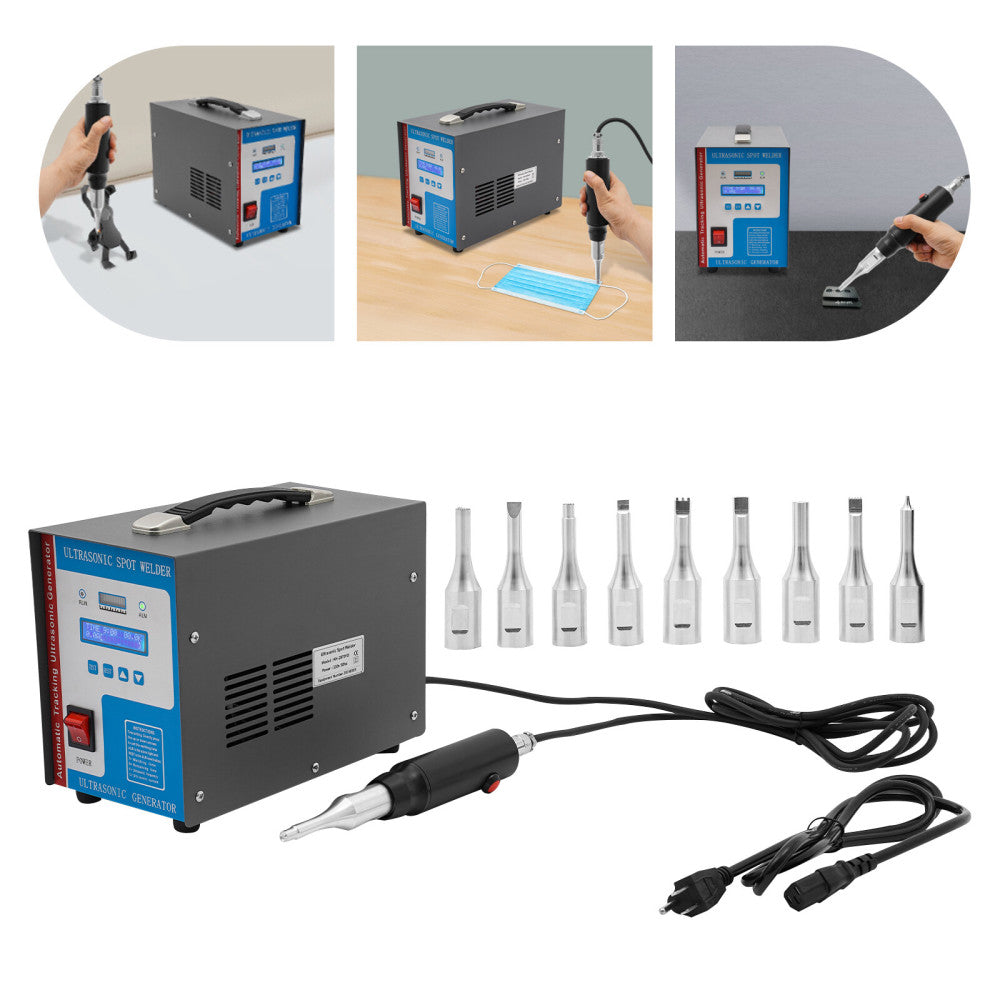 10in1 Handheld Ultrasonic Spot Welder Ultrasonic Plastic Welding Machine 10Heads