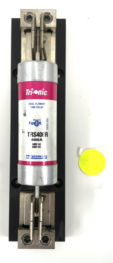 FERRAZ SHAWMUT TRIONIC DUAL ELEMENT TIME DELAY FUSE AND BASE MODEL TRS400R
