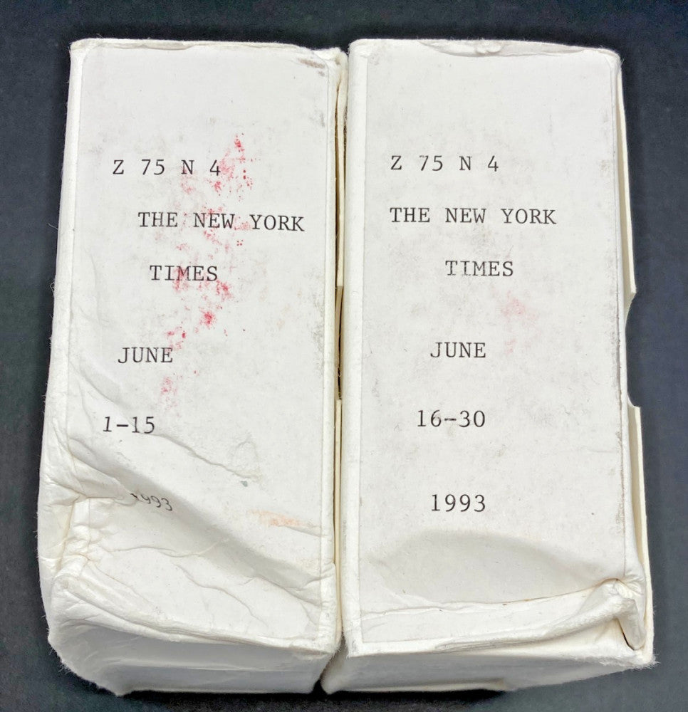 June 1993 ~ The Complete Month Of The New York Times On Microfilm