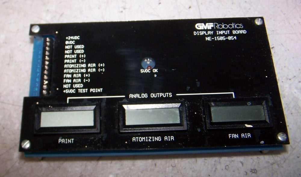 GMF ROBOTICS NE-1505-054 DISPLAY INPUT BOARD 24 VDC