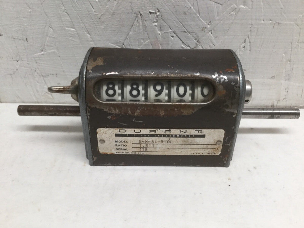 Durant Digital Instruments 5-H-81-R-CL Counter Ratio 1.5:1