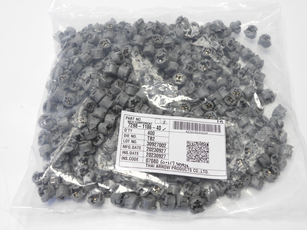 (400 pcs) YAZAKI 7298-1186-40 SQUIB Connector Housing 2P Automotive Connector