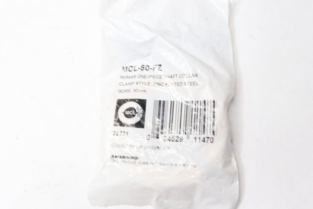 Ruland Clamp Style Shaft Collar Steel Zinc Plated 78mm OD x 19mm Width MCL-50-FZ