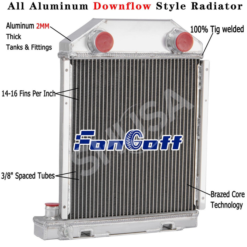 CC957E8005 3 Row Radiator fit 1957-1962,1960 Ford New Holland Dexta Super Dexta