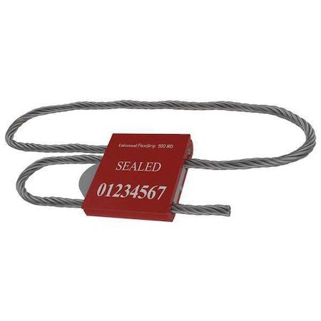 Universeal F500md Blue20 Cable Seal 48" X 13/64", Aluminum, Blue, Pk20