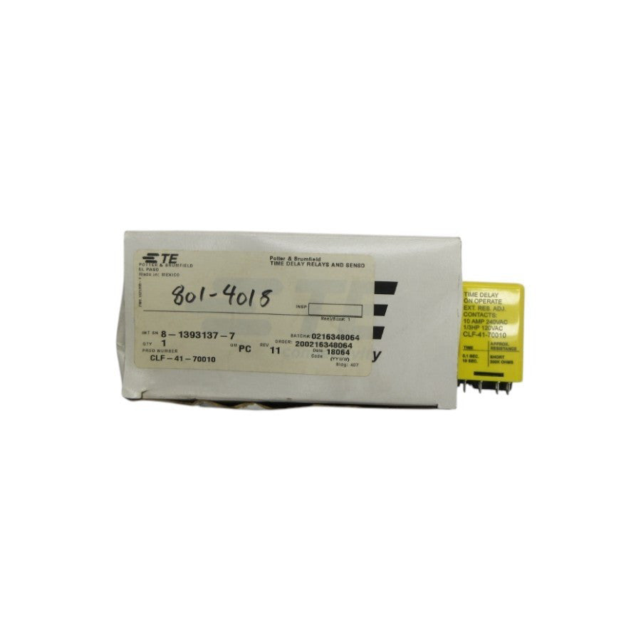 TE CLF-41-70010 120VAC 10A 0.1-10S NSMP