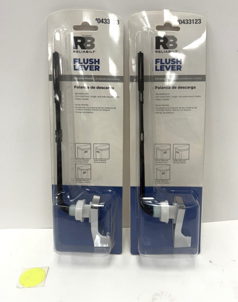 RELIBAIT CHROME FINISH FLUSH LEVER #0433123 LOT OF 2